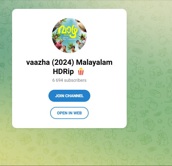 6k+ Member Malyalam Movie Telegram Channle