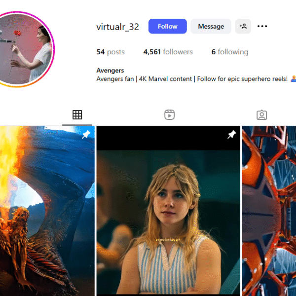 4k+ Follower Movie Instagram Page | No Issue