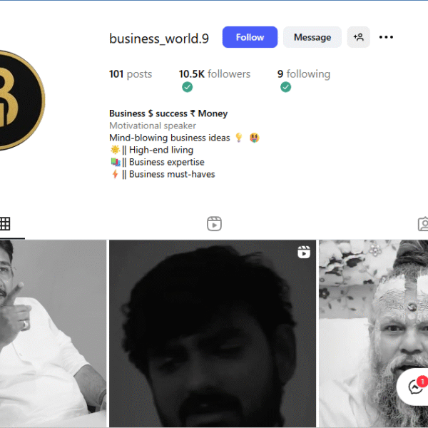 10k+ Follower Business Instagram Page | 3m+ Views Last 30 Days