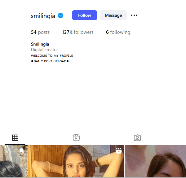 137k+ Follower Instagram Account | 170k+ Monthly Reach | No Issue
