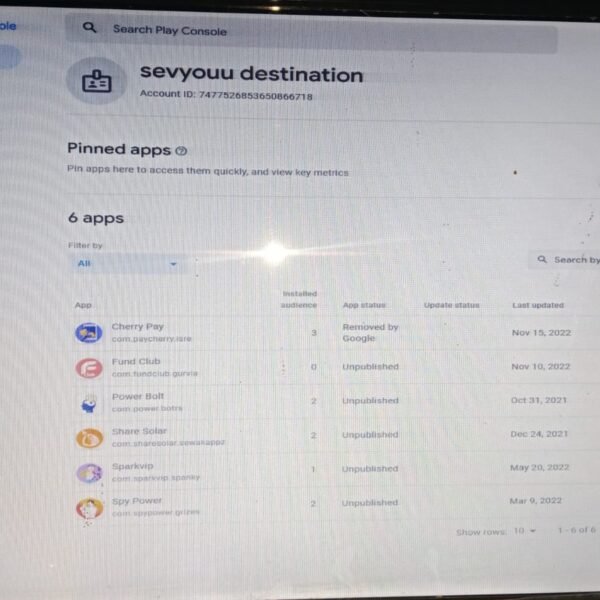4 Year Old Play Console | Identity Not Verified | Removed By Google