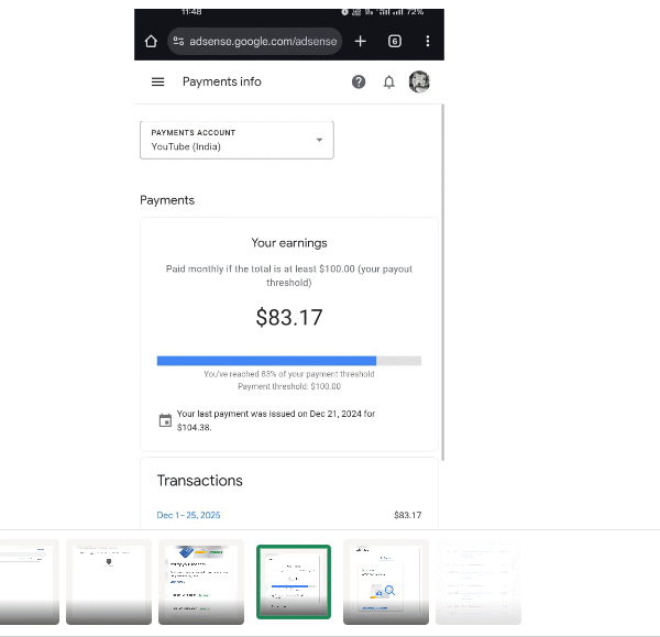 11 Payment Received Account | 83$ Balance | 4 Year Old | Ad Manager Not Use