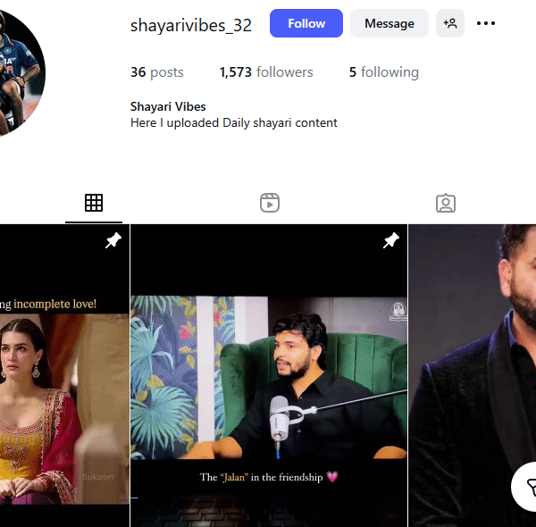 590k+ Monthly View Instagram | 1.5k+ Follower | No Policy Issue