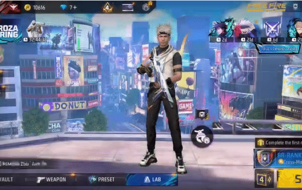 Level 62 Free Fire | 6 Mythic Bundle | 9 Evo Guns