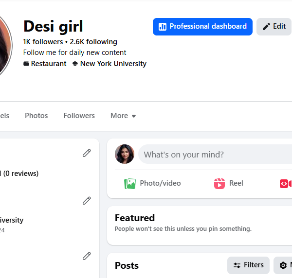 13k View Non-Monetized Page | 1k Follower | No Policy Issue