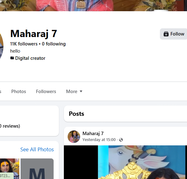 1m View Non-Monetized Page | 11k Follower | No Policy Issue