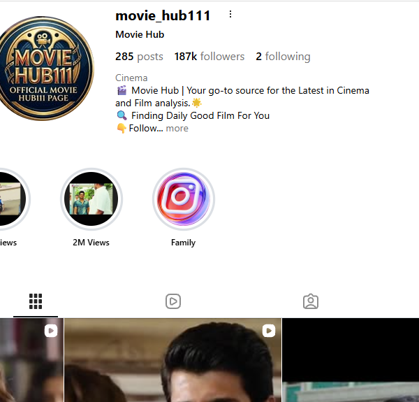 187k+ Follower Instagram | 84m View | No Policy Issue