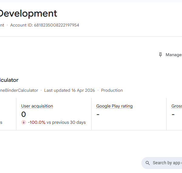 3 Month Old | 1 App Publish | No Issue