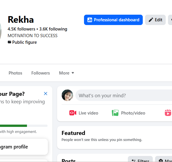 15k View Non-Monetized Page | 4k Follower | No Policy Issue