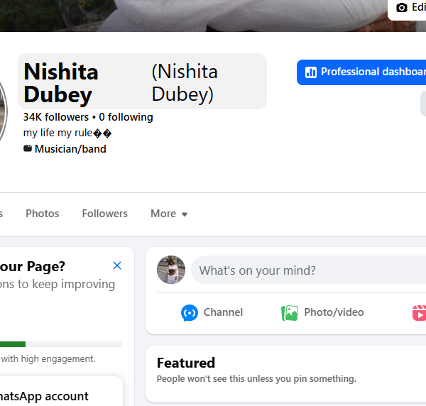34k Follower Non-Monetized Page | 700k View | No Policy Issue