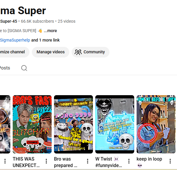 66k Subscriber Non-Monetised Channel | 1k View | No Strike