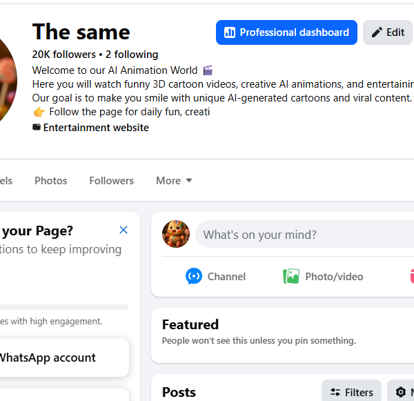 20k Follower Non-Monetized Page | Low View | No Policy Issue