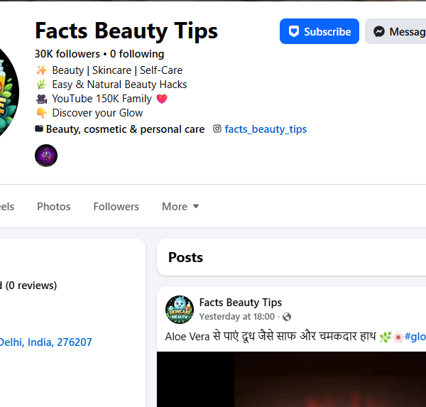Monetized Facebook Page | 30k Follower | 3.5m+ View