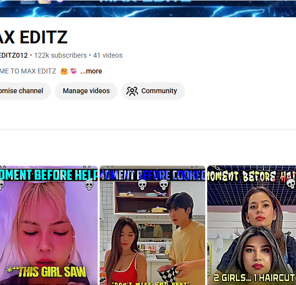 122k Subscriber Non-Monetised Channel | 136m View | No Strike