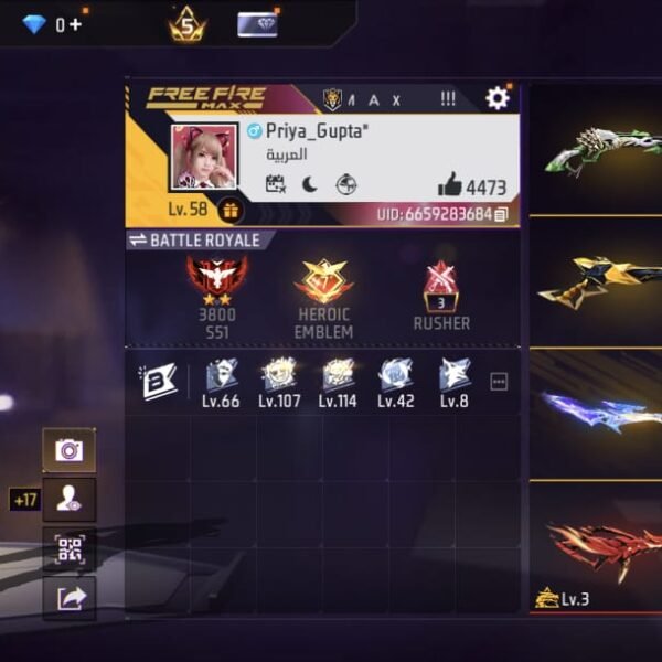 Level 58 | Prime 5 | 2 Evo Guns