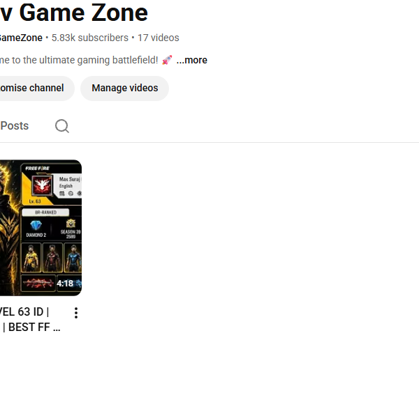 3m View Non-Monetised | 5.8k Subscriber | No Strike