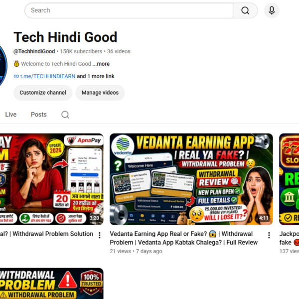 158K Subscriber | 9.9M View  | 1 Strike