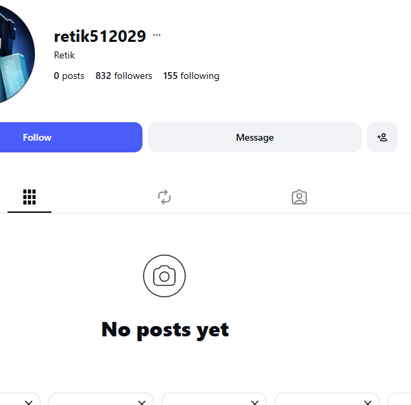 800+ Follower | 1.7k View | No Issue