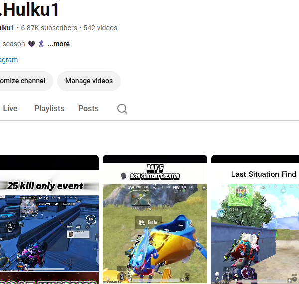 6.8k Subscriber | 1.1m View | No Strike