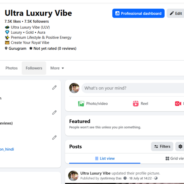 7.5k Follower | 1.6k Views | No Issue