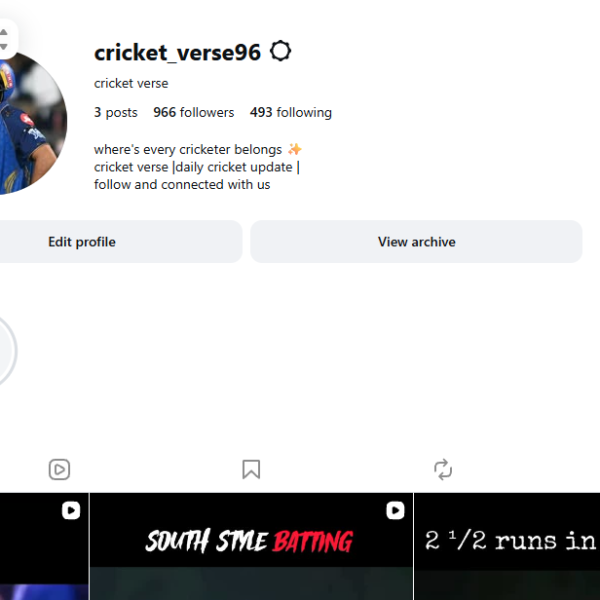 900+ Follower | 500+ View | 2.5 Old